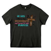 Asphalt he has taken my brokenness and turned it into my p Heavy Core Tee - Artiststas