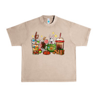 French Oak Christmas coffee cups with Bull Terrier Urban Heavy Tee - RanaPortraitStore