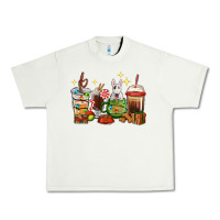 Pistachio Christmas coffee cups with Bull Terrier Urban Heavy Tee - RanaPortraitStore
