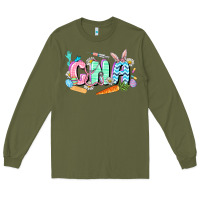Army Green Easter CNA  Easter Day Long Sleeve Tee - CowGirlArtShop