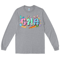 Heather Grey Easter CNA  Easter Day Long Sleeve Tee - CowGirlArtShop