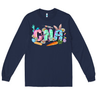 Navy Easter CNA  Easter Day Long Sleeve Tee - CowGirlArtShop