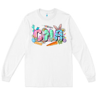 White Easter CNA  Easter Day Long Sleeve Tee - CowGirlArtShop