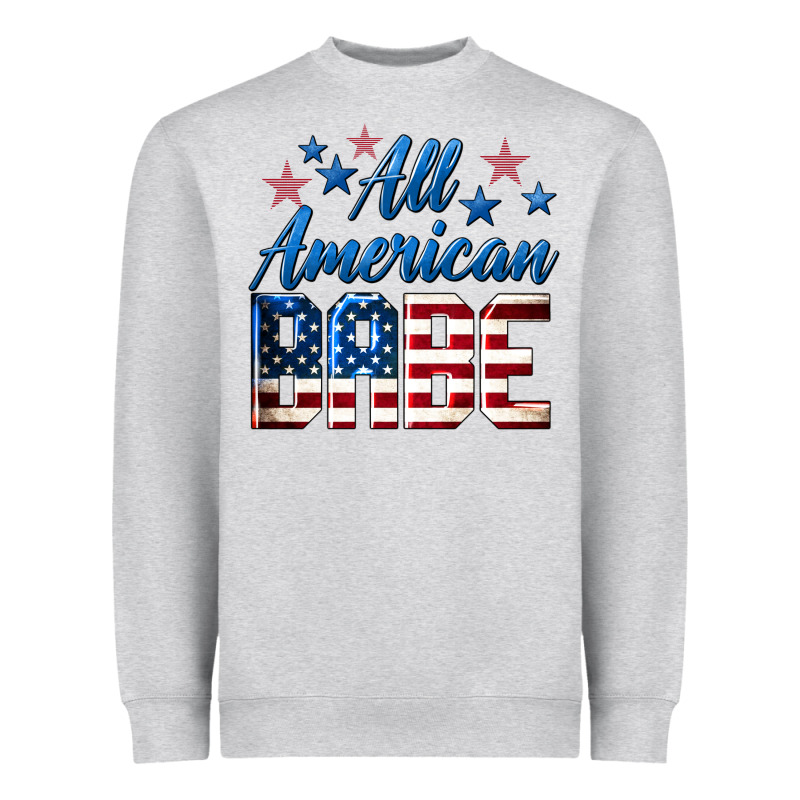 All American Babe Heavyweight Sweatshirt by LillyAllenDesigns | Teevron