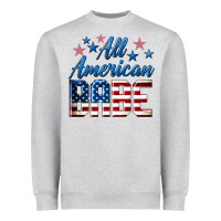 Heather Grey All American Babe Heavyweight Sweatshirt - LillyAllenDesigns