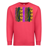 Cardinal mardi gras fleur de lis and beads brush stroke Premium Sweatshirt - Artiststas