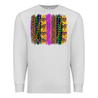 Dove Grey mardi gras fleur de lis and beads brush stroke Premium Sweatshirt - Artiststas