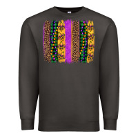 Smoke mardi gras fleur de lis and beads brush stroke Premium Sweatshirt - Artiststas