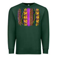 Sports Green mardi gras fleur de lis and beads brush stroke Premium Sweatshirt - Artiststas