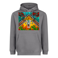 Storm western sunflowers longhorn bull skull Heavyweight Hoodie - Artiststas