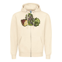 Sandshell Artichoke Zipper Hoodie - LillyAllenDesigns