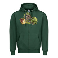 Sports Green Artichoke Zipper Hoodie - LillyAllenDesigns