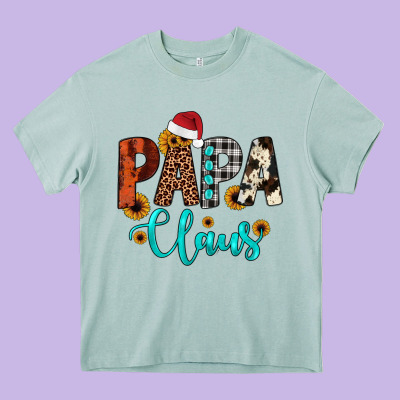 Papa Claus Heavy Core Tee Designed By Jahusdesignshop