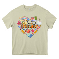 Mossy teacher heart Heavy Core Tee - Artiststas