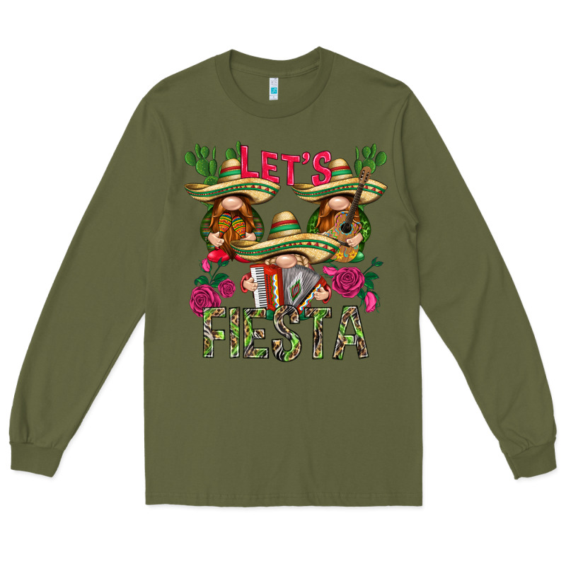 Let's Fiesta With Gnomies Mexico Long Sleeve Tee by HowdyJamesFarm | Teevron
