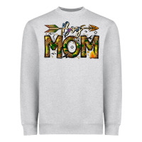 Heather Grey Boy Mom Heavyweight Sweatshirt - CowhideDigitalArt
