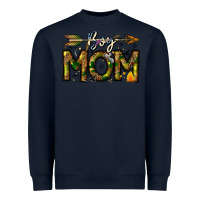 Navy Boy Mom Heavyweight Sweatshirt - CowhideDigitalArt
