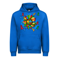 Cobalt autism sunflower ribbon Urban Hoodie - AdoDesignShop