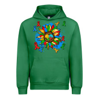 Emerald autism sunflower ribbon Urban Hoodie - AdoDesignShop