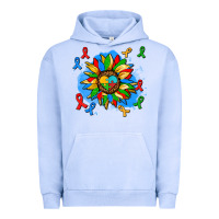 Pigment Grape Ice autism sunflower ribbon Urban Hoodie - AdoDesignShop
