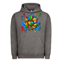 Pigment Tornado autism sunflower ribbon Urban Hoodie - AdoDesignShop