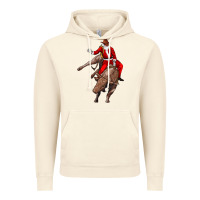 Vintage Artic santa riding a bull Vintage Hoodie - CowGirlArtShop