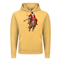 Vintage Mustard santa riding a bull Vintage Hoodie - CowGirlArtShop