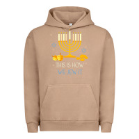 Pigment Burro this is how we jew it funny jewish ugly hanukkah christmas Urban Hoodie - minhPixels