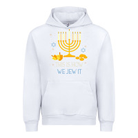 White this is how we jew it funny jewish ugly hanukkah christmas Urban Hoodie - minhPixels