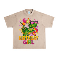 French Oak 2rd birthday girl t rex pink Urban Heavy Tee - CowGirlArtShop