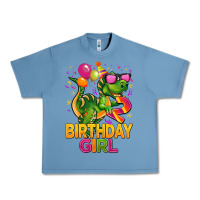 Pebble Blue 2rd birthday girl t rex pink Urban Heavy Tee - CowGirlArtShop