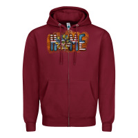 Burgundy home america Zipper Hoodie - SublimationCraftShop
