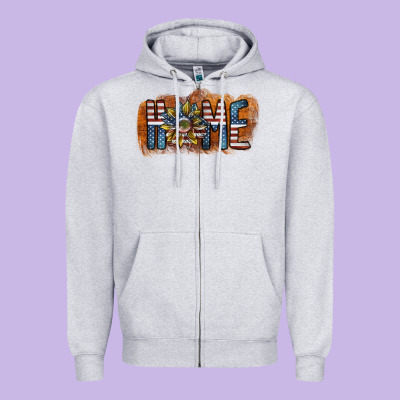 Home America Zipper Hoodie Designed By Sublimationcraftshop