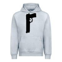Heather Grey THE SOPRANOS GUN Urban Hoodie - minhPixels