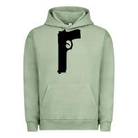 Pigment Oil Green THE SOPRANOS GUN Urban Hoodie - minhPixels
