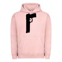 Pigment Salmon THE SOPRANOS GUN Urban Hoodie - minhPixels