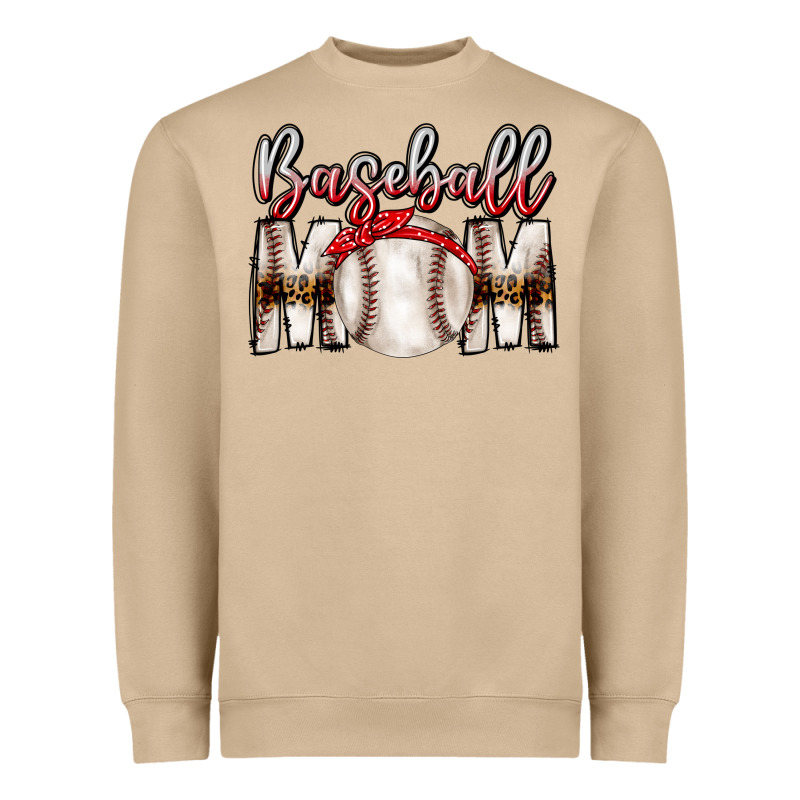 Baseball Mom Heavyweight Sweatshirt by CowhideDigitalArt | Teevron