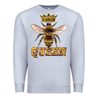 Heather Grey queen bee Premium Sweatshirt - Artiststas