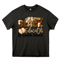 Asphalt black educator by popular demand Heavy Core Tee - Artiststas