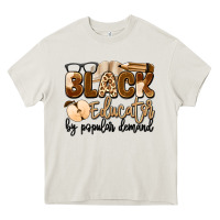 Cream black educator by popular demand Heavy Core Tee - Artiststas