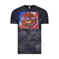 Cloud Black American babe Vintage Tee - TumblerDesignByShophia