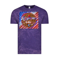 Cloud Purple American babe Vintage Tee - TumblerDesignByShophia