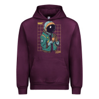Mauve Wine astronaut space travel retro aesthetic streetwear t shirt Urban Hoodie - minhPixels