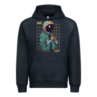 Navy astronaut space travel retro aesthetic streetwear t shirt Urban Hoodie - minhPixels