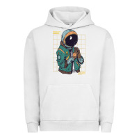 Pigment Lunar Rock astronaut space travel retro aesthetic streetwear t shirt Urban Hoodie - minhPixels