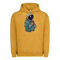 Pigment Peanut Butter astronaut space travel retro aesthetic streetwear t shirt Urban Hoodie - minhPixels