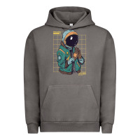 Pigment Tornado astronaut space travel retro aesthetic streetwear t shirt Urban Hoodie - minhPixels