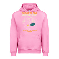 Fuchsia Pink welcome to camp quitcherbitchin camping camp quitcherbitchin Urban Hoodie - minhPixels
