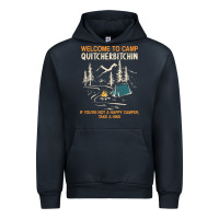 Navy welcome to camp quitcherbitchin camping camp quitcherbitchin Urban Hoodie - minhPixels