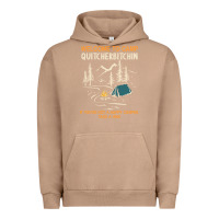 Pigment Burro welcome to camp quitcherbitchin camping camp quitcherbitchin Urban Hoodie - minhPixels